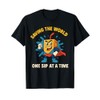 Captain Juicebox Funny Superhero Cartoon T-Shirt