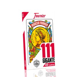 Fournier #111 Large Deck of 40 Giant Cards - Red (F21597)