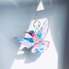 APRMAYST Blue Acrylic Hummingbird Flowers Garden Suncatcher Window Hanging Crystal