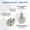 sourcing map 10 Pcs Computer Case Thumb Screws, M3x6 Thread