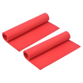 sourcing map Foam Sheets Crafts 19x12 Inch 1mm EVA Craft Foam Paper Foam Sheets for Crafts Projects DIY Cosplay Modeling, Dark Red, 2 Sheets