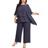 Hanna Nikole Plus Size 2 PC Mother of Groom Pantsuits
