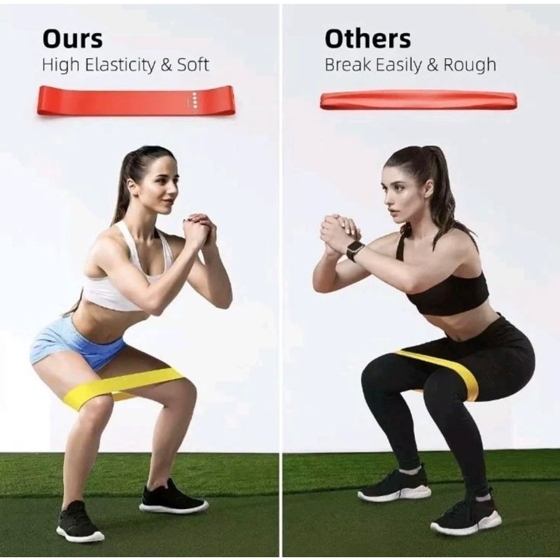 Resistance Bands Set, Exercise Loop Bands for Home Gym, Yoga,