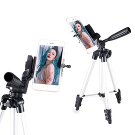 Phone Tripod 360 Flexible Smartphone Tripod Camera Tripod Stand, 40" Lightweight Aluminum Phone Tripod DSLR Tripod, Fit Most Smartphones and Most Video Cameras Digital Cameras Still Cameras