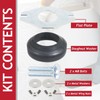 SPARES2GO Universal Toilet Cistern Close Coupling Fixing Kit Flat Metal