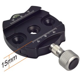 [Z-Jing] DM-60N 60mm Aluminum Alloy Quick Release Clamp Compatible with Arca-Swiss Standard, for Quick Release Plate and Tripod and Monopod