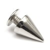 RUBYCA 50 Sets 10MM Silver Color Bullet Cone Spike and
