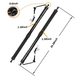 2PCs Rear Left Driver & Right Passenger Side Tailgate Power Hatch Lift Support Strut Compatible with 2014-2019 Toyota Highlander All Engine Sport Utility 6891009120 6891009020