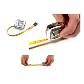 Cescorf Tape Measure, 6mm x 2m, Metric, with Blank Space Before Zero, Ideal for Dieticians, Nutritionists, Trainers