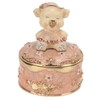 Pig Hinged Jewelry Box Hollow Design Cute Appearance Hand Painted