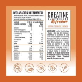 Birdman Creatine Refresher | Creatina Monohidratada con Electrolitos, Magnesio y Vitaminas | Golden Peach | 30 Porciones