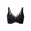 Ulla Popken Women's Truyou Underwired Bra Transparent Lace Cup C-F