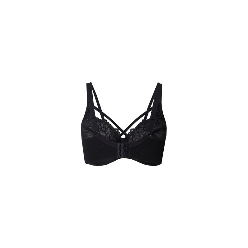 Ulla Popken Women's Truyou Underwired Bra Transparent Lace Cup C-F