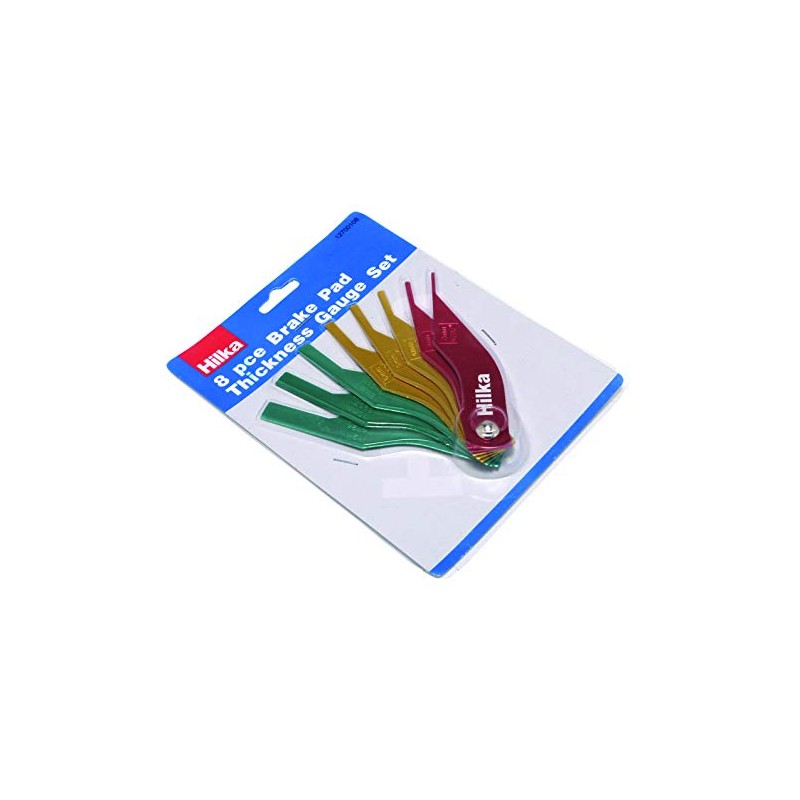 Hilka 12700108 Brake Pad Thickness Gauge, Set of 8