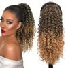 Aientt Curly Ponytail Extension Fluffy Drawstring Ponytail for Women Kinky