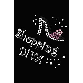 Shopping Diva & High Heel Shoe - Bling Rhinestone Girl Dog Bandana