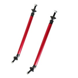 MOTLTECH Splitter Rods,150mm Adjustable Front Bumper Lip Splitter Strut Rod Tie Support Bars,Red 2pcs