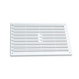TIMCO 1211W White Timloc 9x6 Plastic Internal Louvre Grille Vent