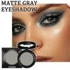 Matte Grey Single Eyeshadow - Pressed Fine Powder, Intensely Pigmented