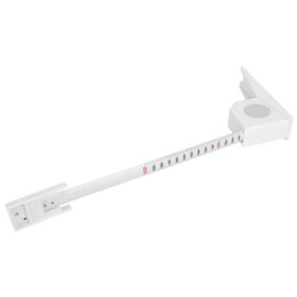 2 Meters Wall Mount Height Rod Height Measure Meter with Wall Plate for Kids and Adult,Wall Mounted Compact Stadiometer,Ideal for Homeuse School Clinics. (White)