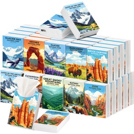 Outus 50 Pack Pocket Tissues Travel Size 3 Ply Small Mini Facial Tissues Individual 400 Sheets Gift for Wedding Travel Baby Bridal Shower Supplies