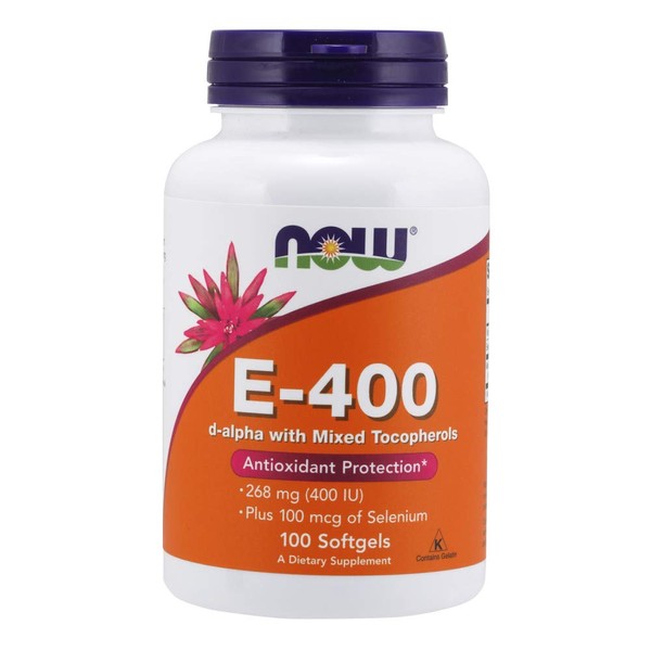 Now Foods Vitamin E-400 IU, 100 Softgel