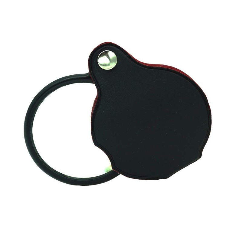 Folding Pocket Magnifying Glass 10X Mini Pocket Magnifier Glass Eye
