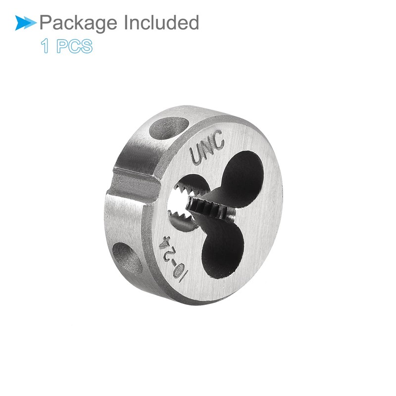 CoCud Round Threading Dies, 10-24 UNC Thread, 9SiCr Alloy Tool