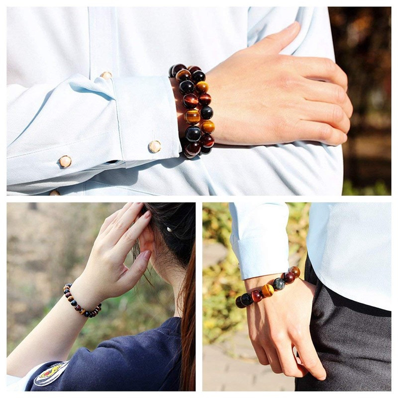 OSHARE JP Tiger Eye Bracelet Strong Money Luck Work Luck