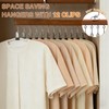 Closet Organizer with 12 Clips, Space Saving Hangers for Clothes,