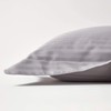 HOMESCAPES Damask Cushion Cover Silver Grey 48 x 74 cm