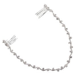 OATIPHO Bridal Hair Comb with Rhinestone Decoration Elegant Women Wedding Headband Stunning Hair Ornament for Brides Bridesmaids and Flower for Weddings Parties and Photography