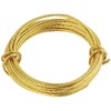 Merriway Brass Number 2 Picture Wire, BH04070, 3 Metre (9.5