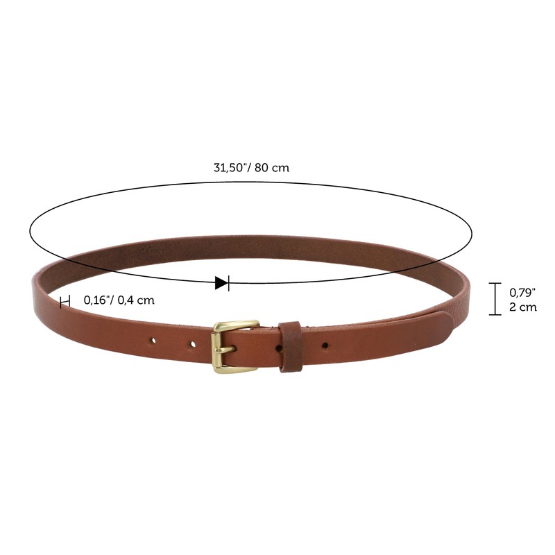 Gusti Genuine Leather Belt - Birgit Belt Leather Belt with