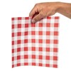 CL657 Red Gingham Greaseproof Paper, 250 mmx 250 mm (Pack