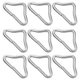 Gatuida 20pcs Triangle Rings Buckles for Trampoline Replacement Parts Durable Resistant for Outdoor Activities Like Camping and Hiking Crack Resistant Design for Enhanced Jumping