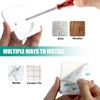 Shower Curtain Rod Holder for Wall Mount | Adhesive Shower