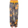 Women's Palazzo Floral Pants Casual Print Drawstring Wide Leg High