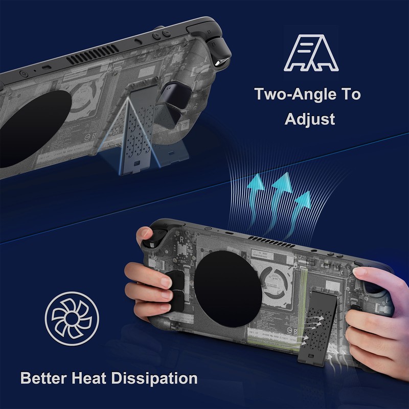 for Steam Deck Back Plate Heat Dissipation DIY Replacement Shell
