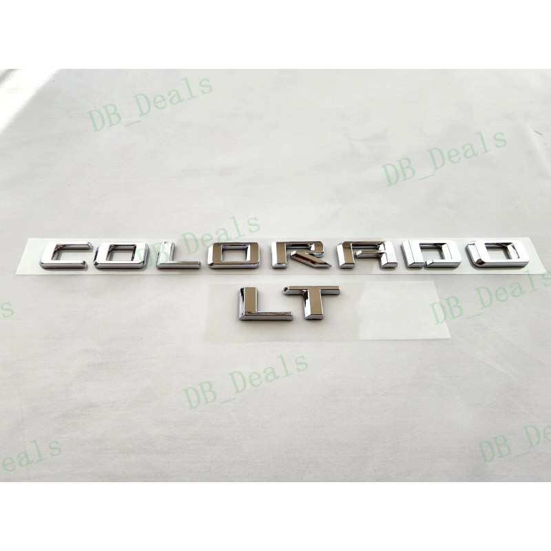 Colorado 4PCS Chrome Door Rear Colorado LT Emblems Letters Badges