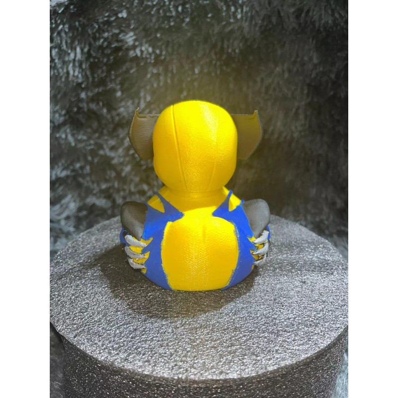 Hand-Painted mutant 3D Printed Rubber Duck - Superhero Collectible Designed