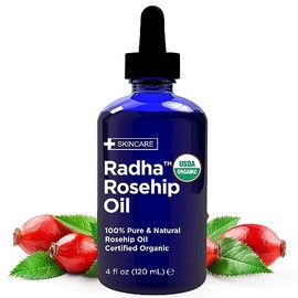 Radha Beauty Aceite de Rosa Mosqueta Orgánico 100 Puro, 120 ml                                                                                        