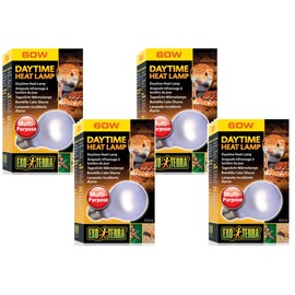 Exo Terra Sun-Glo Neodymium A19 Lamp, 60-Watt (4 Pack)