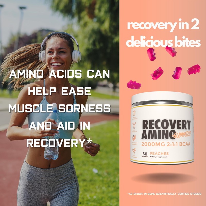 BCAA Gummies for Muscle Recovery & Muscle Endurance – Branched-Chain