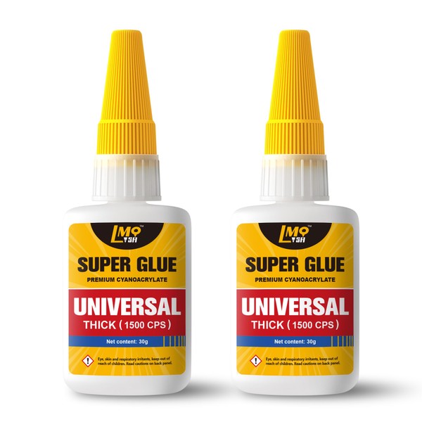 Ca Glue, Thick Super Glue for All Purpose, 2x30g Cyanoacrylate