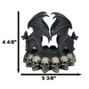 Ebros Gift Nosferatu Gothic Cathedric Twin Bats On Graveyard of