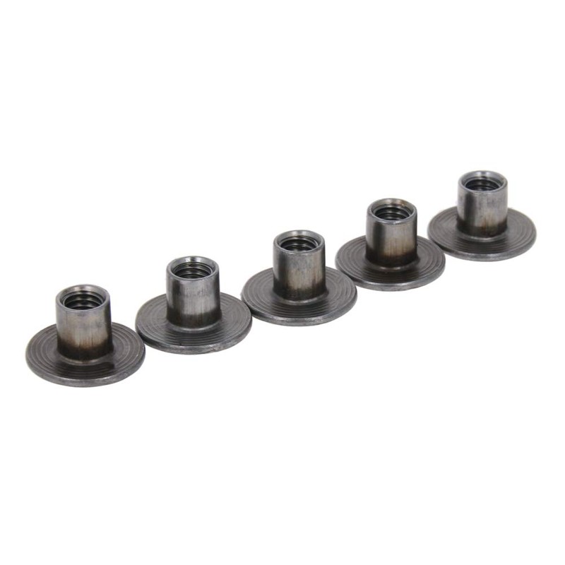 MroMax M6 10mm 30pcs Flat Head Cap nut Brad Hole
