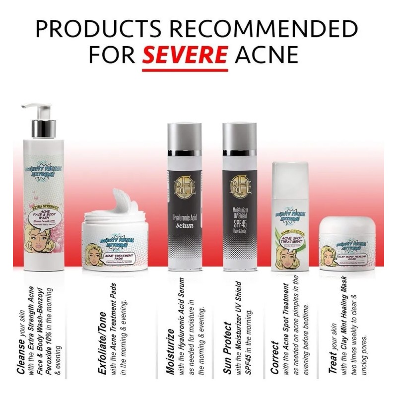 El Peróxido De Benzoilo Al 10% Acné Severo Cleanser- Clínica