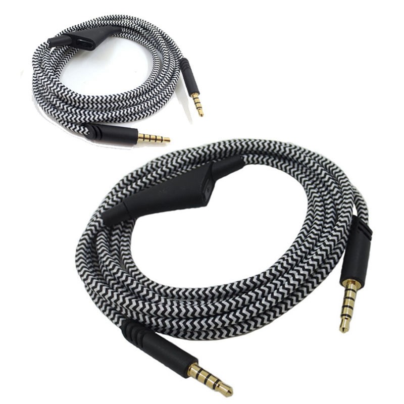 Headphone Cable with Volume Control Adjustable Gaming Headset Cable with