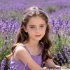 KEUKORZ 7 Pcs Glitter Headbands Set Purple Sparkly Gradient Knotted
